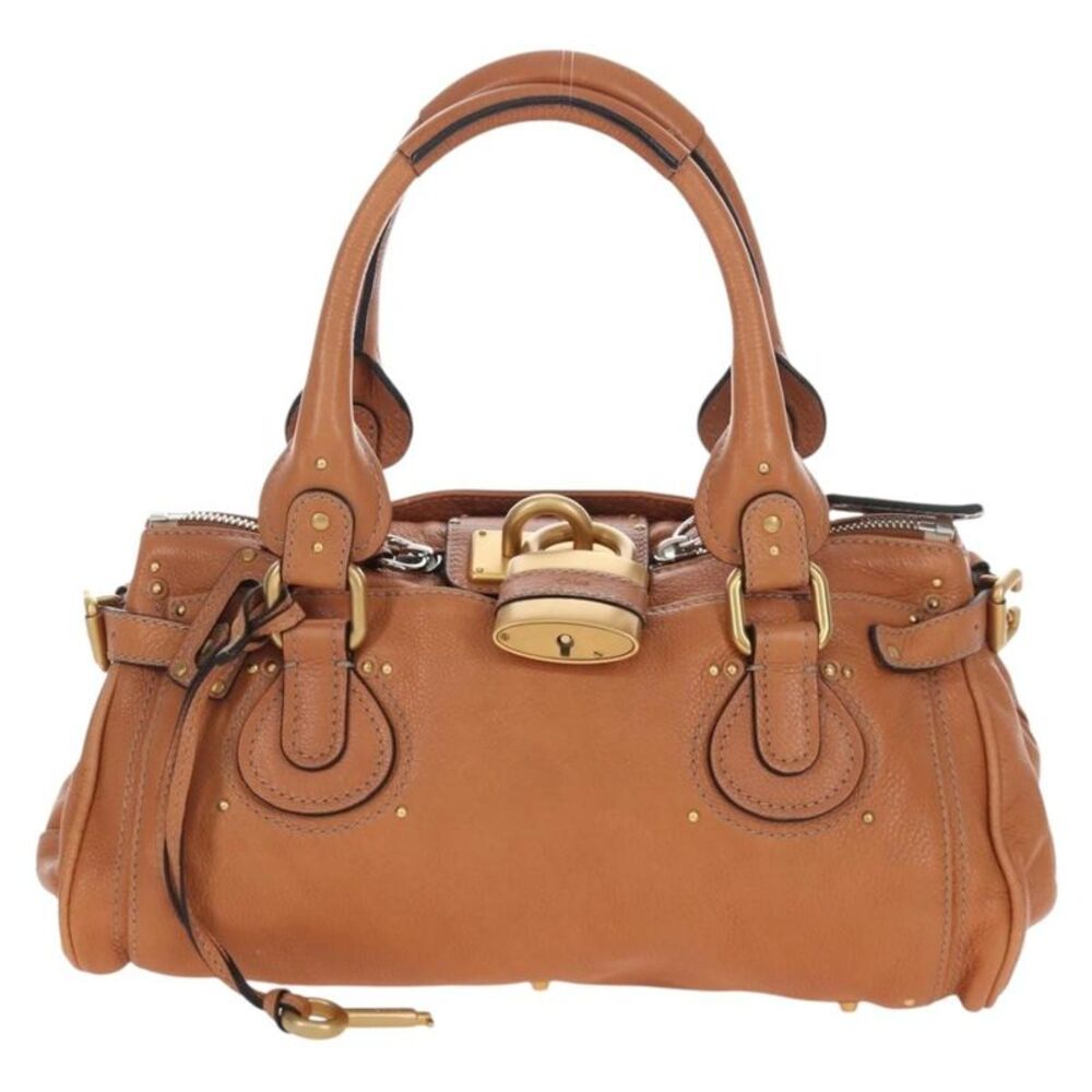 Chloe Paddington Leather Brown Leather Tote Bag Bag